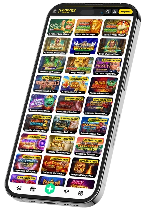 Podgląd strony partnerskiej Energy Casino